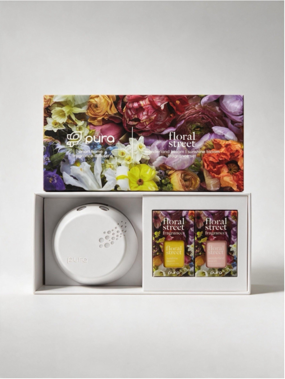Pura x Floral Street Smart Home Fragrance Diffuser Set Wonderland Sunshine Bloom
